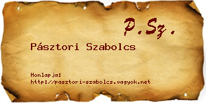 Pásztori Szabolcs névjegykártya